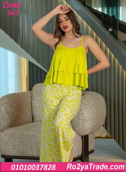 بيجامة صيفي حريمي طبقات - كود 567