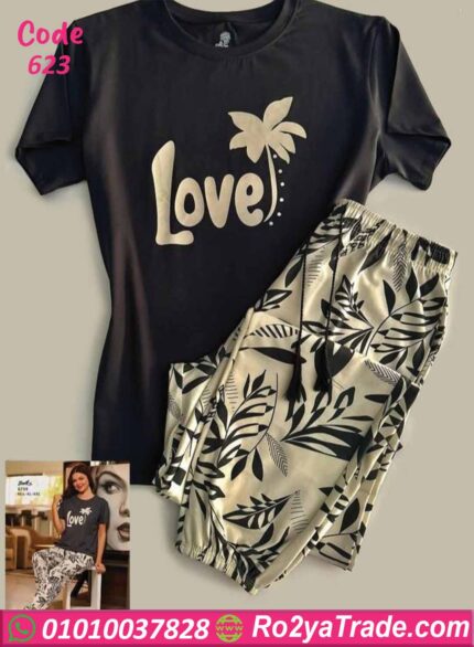 بيجامة حريمي صيفي كود 623