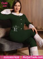 بيجامة حريمي شتوي مضلع كود 626